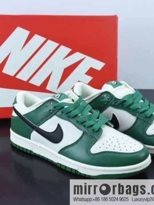 H03N4 Nike SB Dunk Low black hook, green and white low-top sports running shoes SKU: DR9654-100