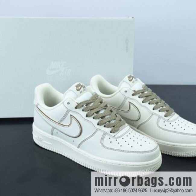 Nike Air Force 1 Low Rice Brown Line 3M Gypsy Air Force One Low Top Sneakers Item Number: 315122-808