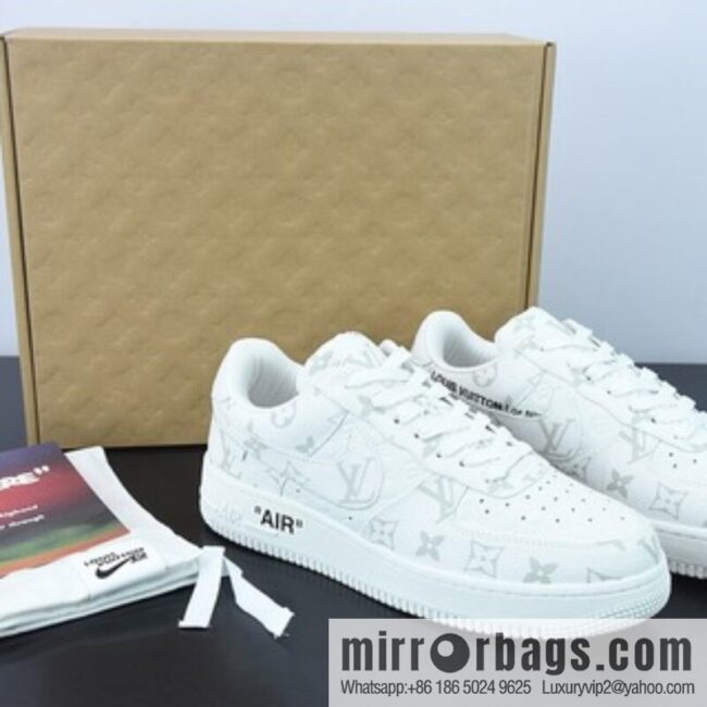 LVx Nk Air Force 1 Low Louis Vuitton Donkey LV Joint, Air Force One Low Top Sneakers