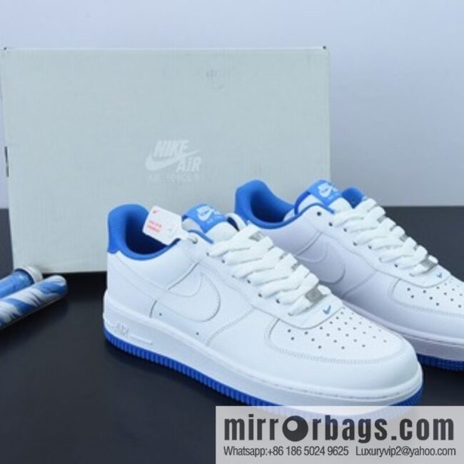 Nike Air Force 1 \'07 LV8 🥰 White/UNC \"Air Force One Classic White North Carolina Blue\" Low-top sports running shoes, item number: DR9867-101