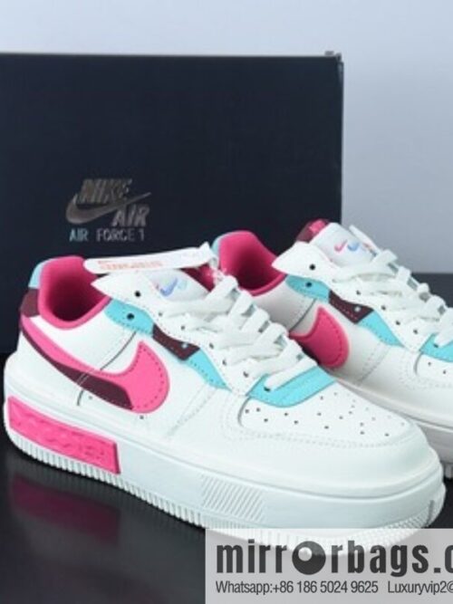 Nike Air Force 1 AF1 Air Force One/low-top, white, blue and red, deconstruction item number: DO6146-101