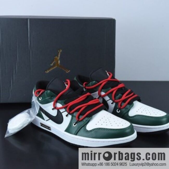 o_1g8nhi94d1ng4adq14h7ntvt7it-800x800c0vv4xa1bhl74700_20250719065529.jpg Air Jordan 1 Low drawstring, white and green AJ1 Joe 1 low-top casual board shoes, item number: 553558 062 size 35.5-47