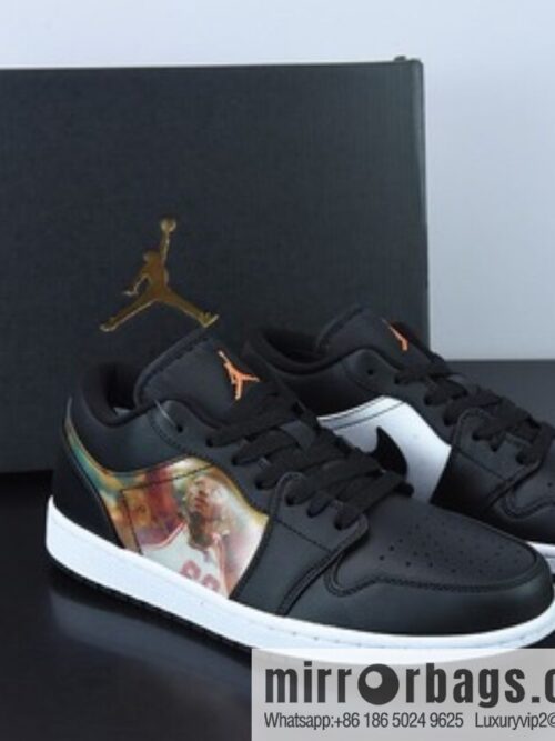 o_1g8q4900rrpjb651i81178o1us3np-800x800hg2kxhflbjd74612_20250719065441.jpg Air Jordan aj1 AJ1 Jordan 1 generation Joe 1 low-top series Air Jordan 1 Low holographic projection, black and white colorful, item number: DR9497-001