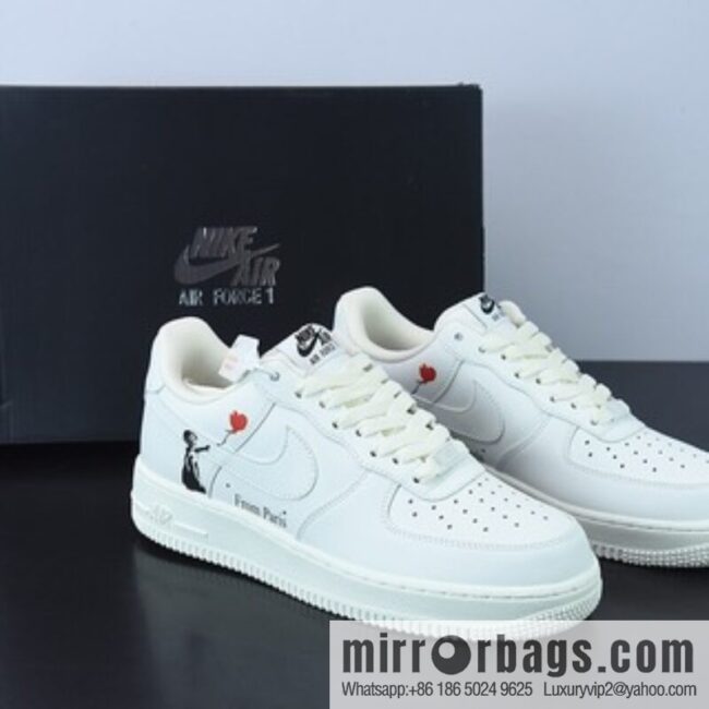 NK Air Force 1 Low \'07 Valentine\'s Day love color scheme Air Force No. 1 low-top casual board shoes Item number: LZ5988-505