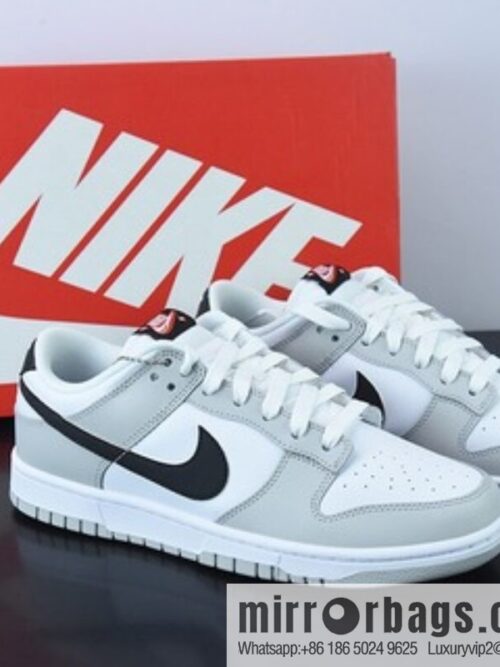o_1g94e45bqec81g5fsu226v1hhf3k-800x8005b3jevhan0o74260_20250719065122.jpg Nike SB Dunk Low \"Lottery\" Slam Dunk Series Low Help Leisure Sports Skateboard Shoes \"Light Grey Gray White Black Scratch\" Item Number: DR9654-001