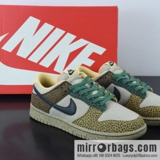 O09M4 pure original Nk Dunk Low \"Safari\" SB Vintage casual shoes item number: DX2654-200