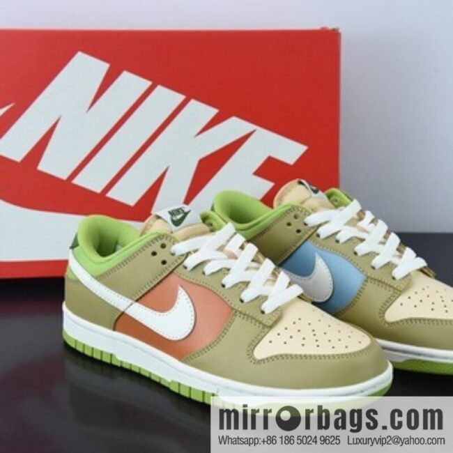 Nk SB Dunk Low color patchwork barley yellow SB low-top sports and leisure board shoes, item number: DV9108-711