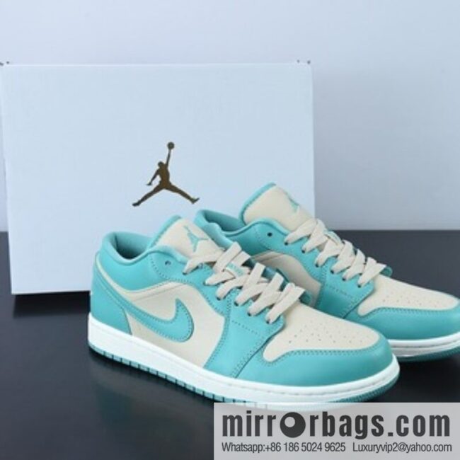 Air Jordan 1 low AJ1 lake blue Tiffany & Co. Tiffany low-top sports shoes, item number: DC0774-131