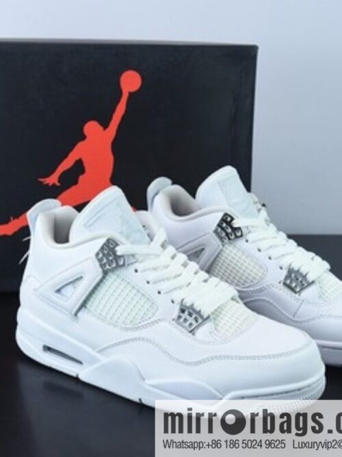 o_1g9jueuu81cos17v65d1s0q5vngv-800x800fh30ws303y472336_20250719062632.jpg D0F1S5 Pure Original Air Jordan AJ4 Retro Pure White/White Cat Men\'s sneakers Part Number: 308497-100