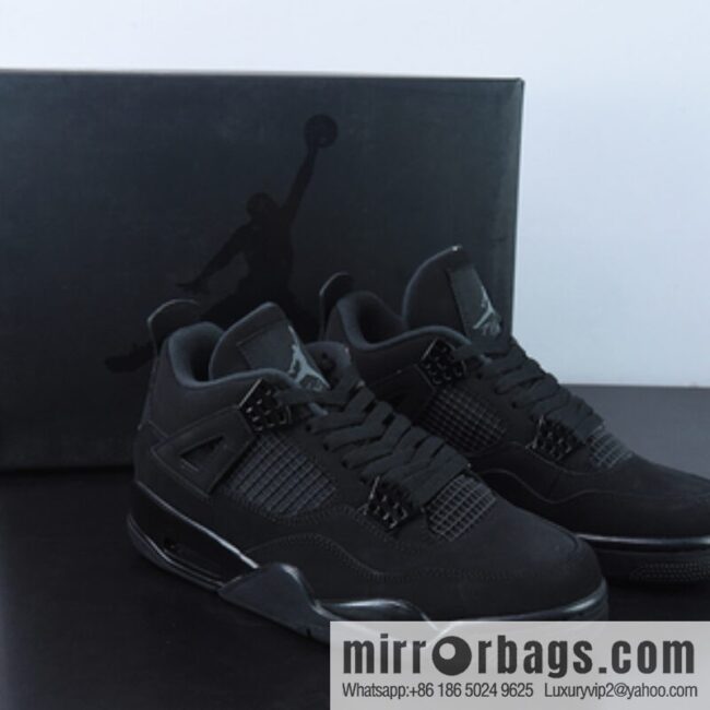 Air Jordan 4 Retro \"Black Cat\" AJ4 Darth Vader/Black Cat sneakers Item number: CU1110-010