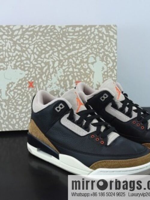 o_1g9u5rodm13hi147a11l81uum1h3d41-800x80033mztljpmuw71853_20250719062201.jpg L00H6 Pure Original Air Jordan 3 Retro aj3 Black Brown, Elephant Men\'s Sneakers CT8532-008