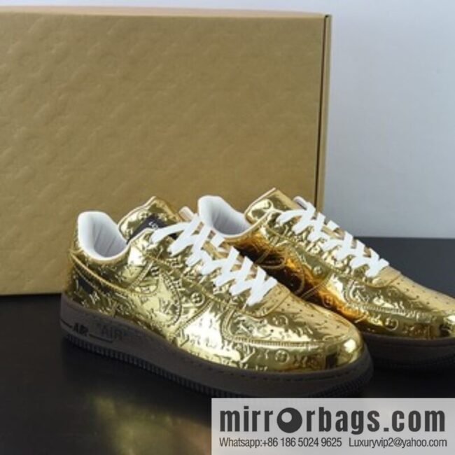 LV/Louis Vuitton LVx Nk Air Force 1 Low Louis Vuitton Donkey LV Joint, Air Force One Low Casual Shoes