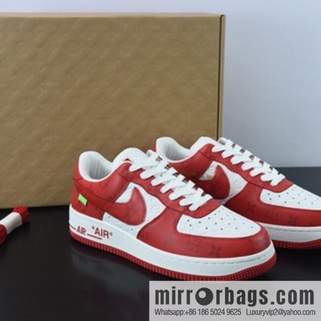 LVx Nk Air Force 1 Low Louis Vuitton Donkey LV Joint, Air Force One Low Top Sneakers