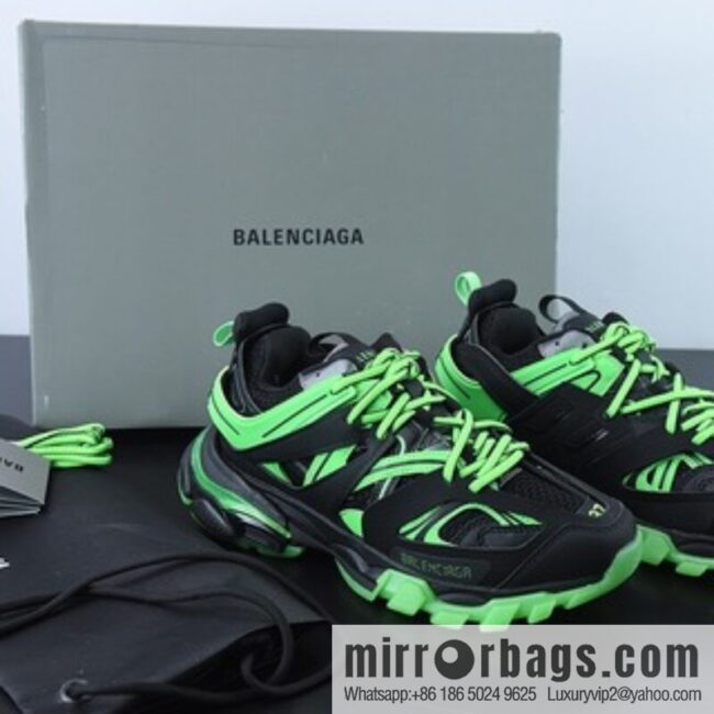 Balenciaga Balenciaga 3.0 low-top dad shoes, black and green, item number: 542436W3RL11035