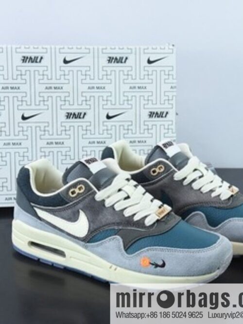 o_1gaqigl23h7odtp1mgl1ahl9db44-800x8005drvysxzgxh69494_20250719024656.jpg KASINA x Air Max 1 🥰 Won-Ang Grey \"Original Vintage air unit versatile casual sports jogging shoes\" gray and blue mandarin duck \"item number: DQ8475 001