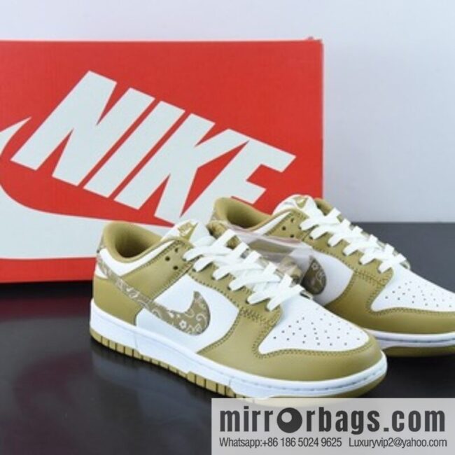 Nike SB Dunk Low \"Barley Paisley\" avocado green, cashew flower, item number: DH4401 104