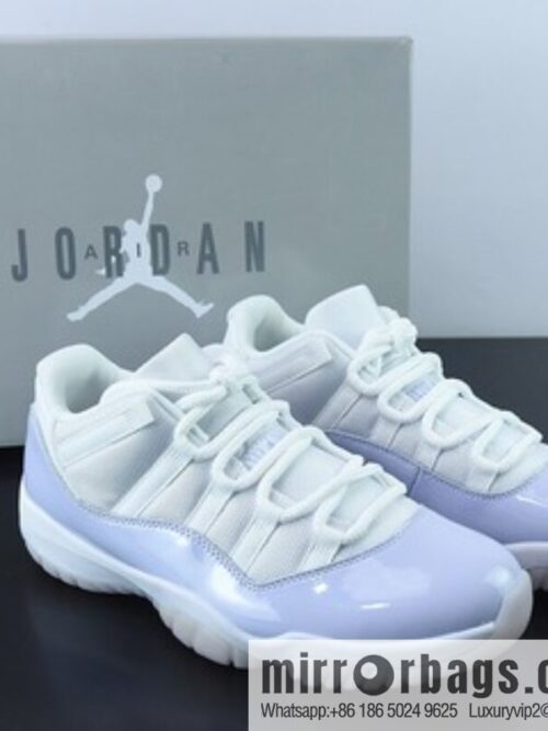 Air Jordan AJ11 Retro Low \"Pure Violet\" White Violet low-top sneakers SKU: AH7860-101