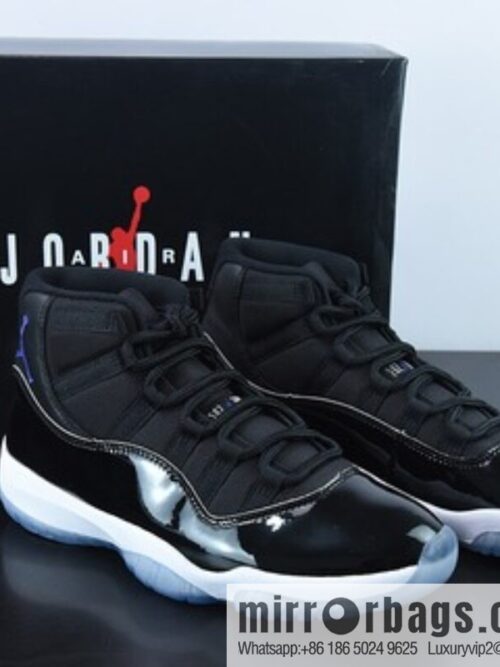Air Jordan 11 AJ11 Jordan 11th generation high-top basketball shoes/big slam dunk, black and blue, classic, item number: 378037-003