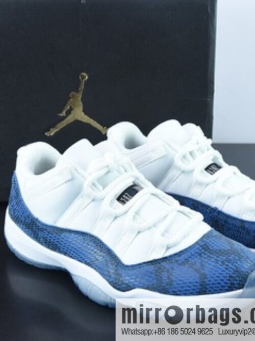 Air Jordan 11 AJ11 Jordan 11th generation Retro Low blue snake low-top men\'s sneakers Item number: CD6846-102