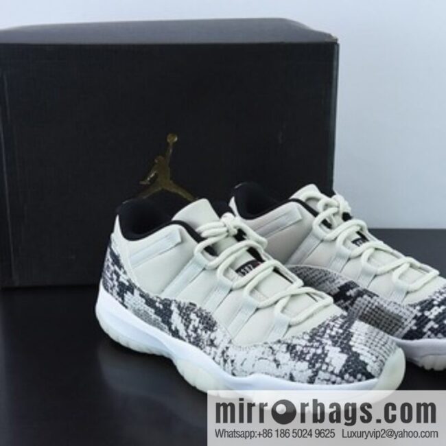 Air Jordan 11 Retro Low white snake low-top men\'s sneakers Item number: CD6846-002