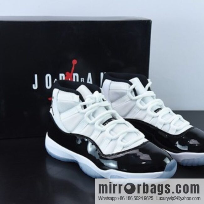 Air Jordan 11 Retro black and white buckle high-top men\'s basketball shoes, item number: 378037-100