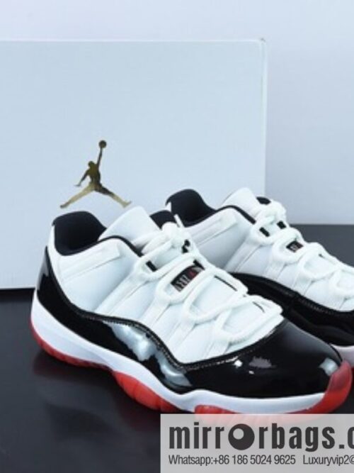 o_1gb4lkkvq11qh9mu1e3a1aan1ak9js-800x800gkrgna1rysq67636_20250719022143.jpg Air Jordan 11 \"Concord Bred\" AJ11 Joe 11 Low Top, Kangkou Black and Red Item Number: AV2187-160