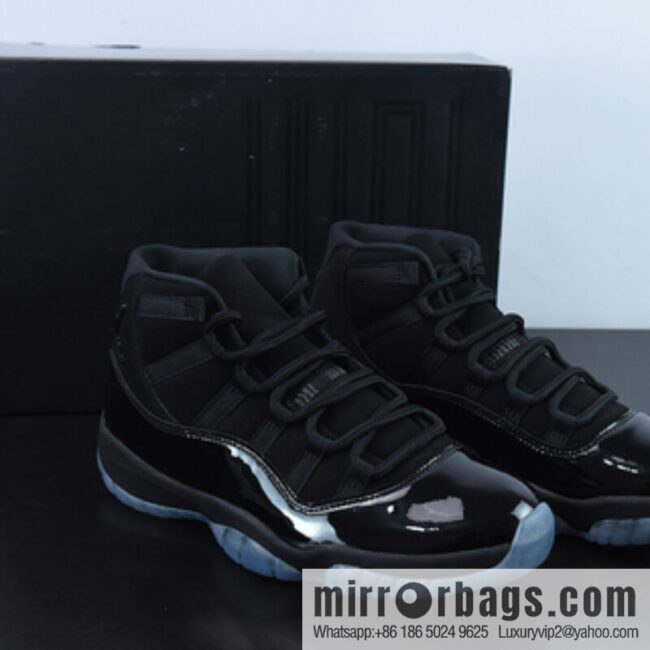 Air Jordan 11 Retro high-top men\'s basketball shoes, black gamma, item number: 378037-005