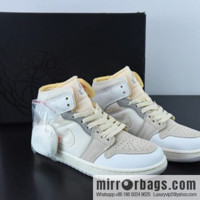 Air Jordan 1 MID white gray AJ1 Joe 1 medium casual shoes, item number: DM9652 100