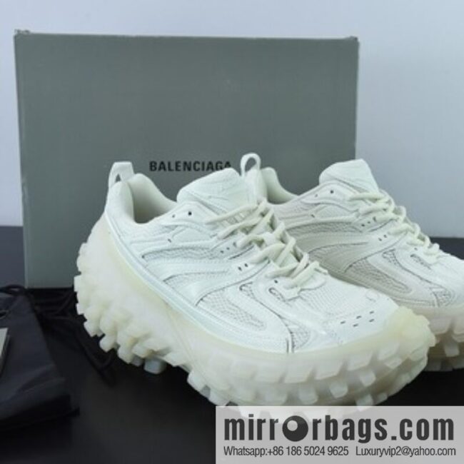 Balenciaga/Balenciaga, Tire Daddy Shoes/White, All White, Luminous Edition