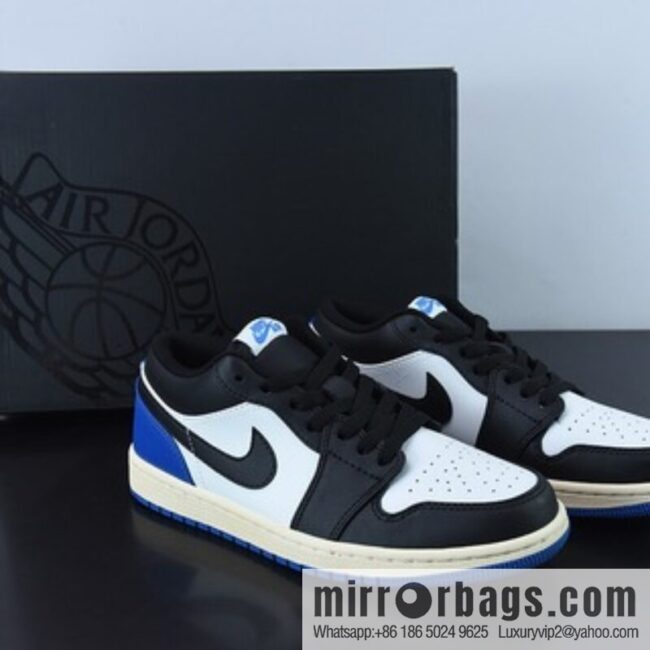 Air Jordan 1 Low AJ1 Joe 1 black and blue, grimace Unisex same casual board shoes, item number: DM7078-110