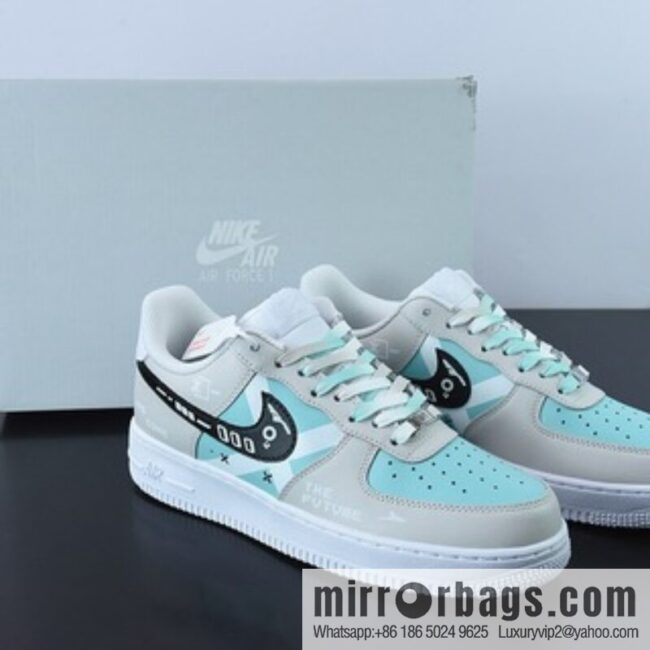 Nike Air Force 1 Low \'07 Future Technology, gray-blue, Air Force One low-top casual sneakers, item number: CW2288-111