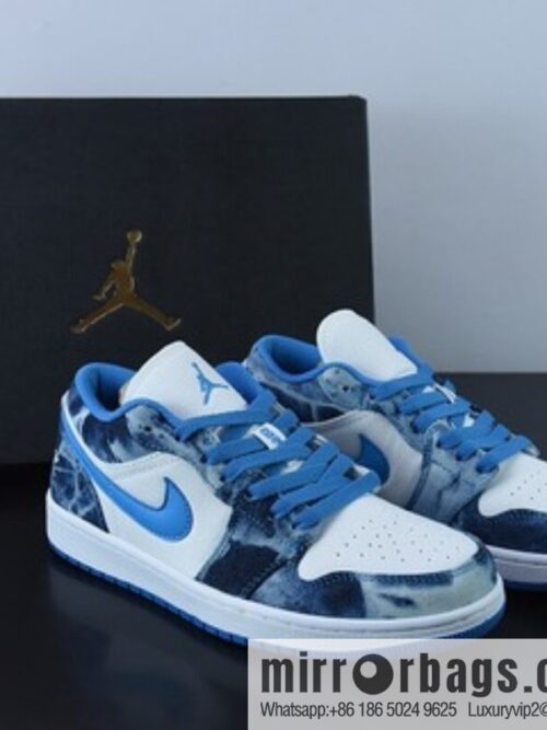 Air Jordan 1 Low washed tannins, denim blue AJ1 Joe 1 low-top casual board shoes, item number: DM8947 100