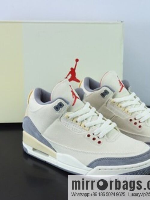 Air Jordan 3 Retro \"Muslin\" beige, cotton men\'s sneakers pure original factory product number: DH7139 100