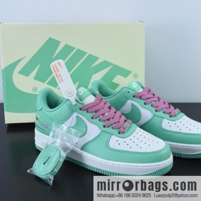 NIke Air Force 1 \'07 Low \"Tiffany - Dior Co-branded\" Air Force One Low Top Casual Sneakers, Item Number: BS8871-104