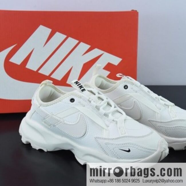 Nike TC 7900 🥰 White/Black \"Vintage Daddy Versatile Casual Jogging Shoes Off White, Cream DR7851-100