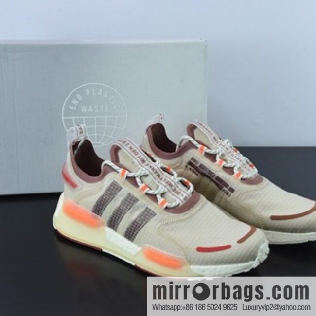 Adidas Adidas NMD_V3 Boost \"OG White\" Flying Weaving Low Top Popcorn Cushioning Versatile Casual Sports Running Shoes \"GW3057