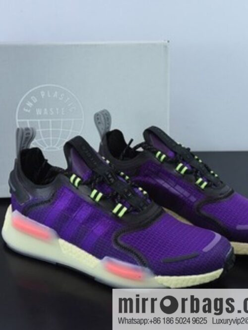 o_1gclqr9cp12rpc701l1m17uvhkrqc-800x8005id2rfw4j0o64620_20250719014557.jpg Adidas Adidas NMD_V3 Boost \"OG White\" Flying Weaving Series Low Top Popcorn Cushioning Versatile Casual Sports Running Shoes \"Purple Powder\" GW3062