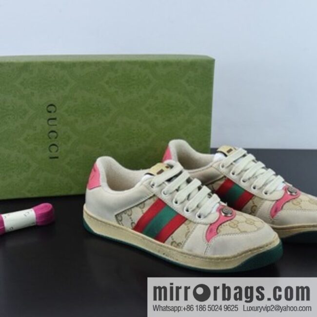 Gucci Gucci Screener GG Enamel Vintage Old Small Dirty Board Shoes