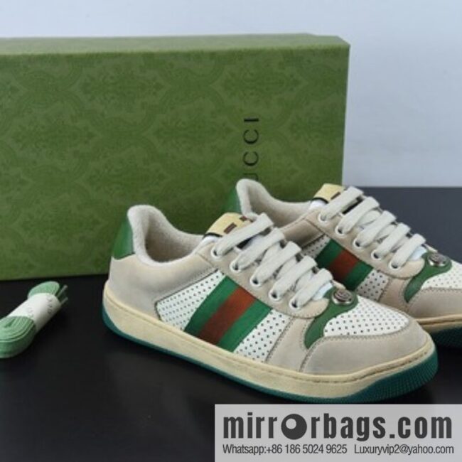 Gucci Gucci Screener GG Enamel Vintage Old Small Dirty Board Shoes