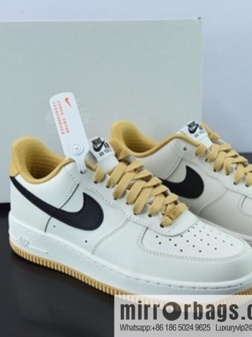 o_1gd58ofgq10p4gmu1agu1h4716m4t-800x800mwttj4p3oop62454_20250719011826.jpg NK By You Air Force 1 \'07 Low Retro SP Air Force One Low Top Classic Versatile Casual Sports Shoes \"leather (fabric) beige turmeric black hook\" FD9063-101