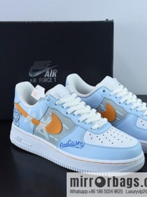 o_1gdad6rj014td4qqo3f12tn1nu8dt-800x800acxt0bo2pxm62234_20250719011622.jpg Nike Air Force 1 \'07 white and blue two-dimensional graffiti, Air Force One low-top versatile leisure sports shoes, item number: CW2288-669