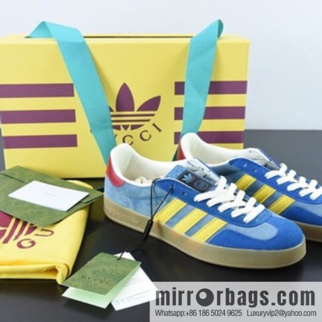 Adidas originals x Gucci Gazelle Adidas Gucci joint classic casual shoes Code: GTI1C