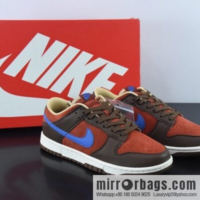 Nike SB Dunk Low \"Mars Stone\" coffee brown and blue low-top casual board shoes, item number: DR9704-200