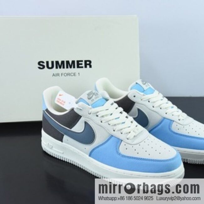 o_1gdnava7hccvag47ejqpo7g1iu-800x800ly4v13mq3kd60451_20250719005118.jpg NK Air Force 1 \'07 light blue cloth surface Air Force No. 1 low-top casual board shoes, item number: DG2296-024