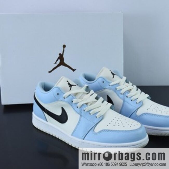 Air Jordan 1 Low AJ1 Joe 1 sky blue, sports culture basketball shoes 554723-401