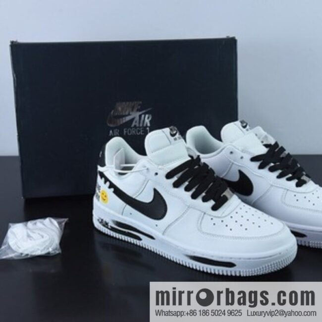 Nike Air Force 1 \'07 Low White Black Yellow Smiley Unisex The same sneakers item number: DO5220-176