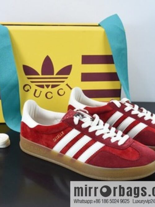 o_1ge47g9338ssq7fmd78q81h5iha-800x800tuoijs0fqtg59989_20250719004700.jpg Gucci Gucci x German sports brand Adidas Originals Gazelle \"Esquisite Gucci\" Antelope collection red velvet