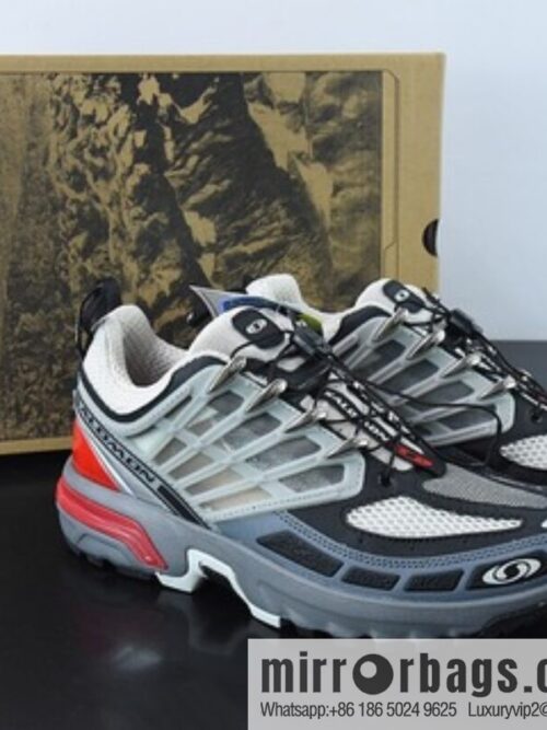 Salomon/Salomon ACS Pro Advanced Series Low Help Urban Off-Road Function breathable Casual sneakers \"Silver Red\" 415537