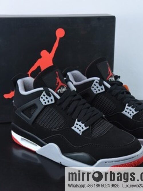 o_1getueg4f1cgpipt1nkp16kk18kj7j-800x800nq1knr3mmao58185_20250719002237.jpg Air Jordan 4 AJ4 Jordan 4th generation basketball shoes/black and red, bull low-top men\'s basketball shoes, size: 308497-060