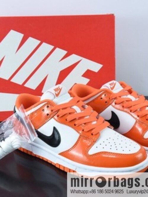 o_1gf31v579qsc11a81uq5pse17dnap-800x800cmql0pwqulo57977_20250719002038.jpg Nike SB Dunk Low patent leather pumpkin, white black orange Unisex sneakers of the same style, item number: DJ9955-800